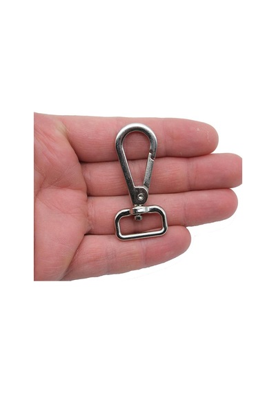 Paracord Aksesuar 2 Cm Büyük Badem Kanca Nikel Renk 5 Adet