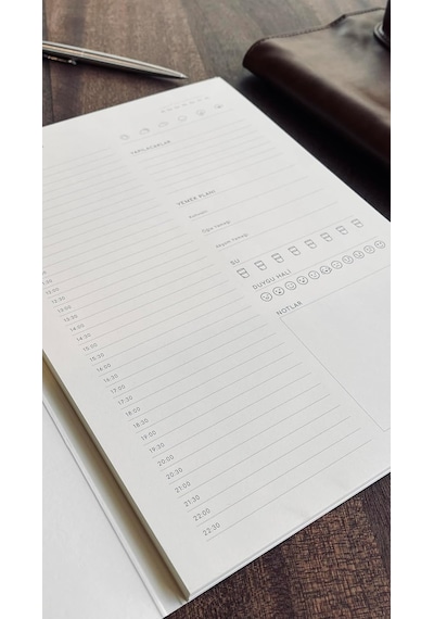 Tarihsiz Planlayıcı, A4 Boyutunda 21cm X 29.7cm Günlük Planlayıcı Çok Renkli