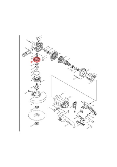 Makita GA7010C Dişli Ürün Kodu 227459-8