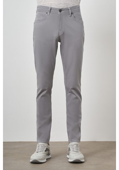 Morven Erkek Gri Pamuk 5 Cep Slim Fit Jean Kot Pantolon 25ms003036100 Gri
