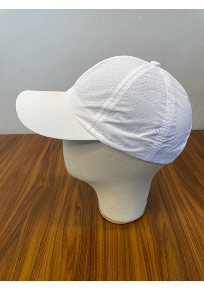 Hamze Mikro Paraşüt Delikli Kumaş Yazlık Unisex Beyzbol Cap Şapka Beyaz