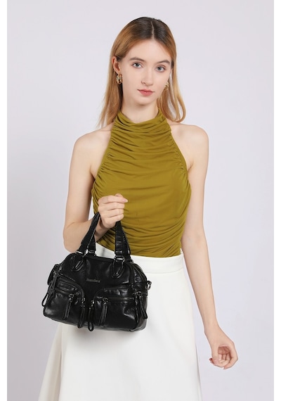 Smart Bags Küçük Boy Çok Cepli Uzun Askılı Kadın Günlük El Ve Omuz Çantası Bej