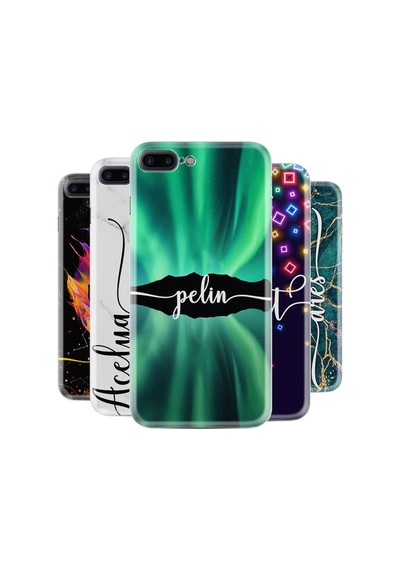 Apple Uyumlu iPhone 7 Plus 8 Plus Kilif Kisiye Özel Silikon Kilif Üzerine Yazi 154158890