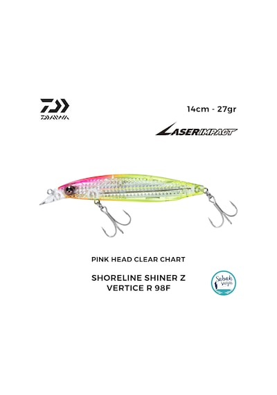 Daiwa Sls-z Vertice R 98f-lı 9.8cm 16.2gr Lı Pink Head Clear Chart