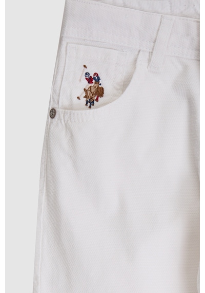 U.S. Polo Assn. U.s. Polo Assn. Erkek Çocuk Beyaz Pantolon Kanvas-chino 50322467-vr013
