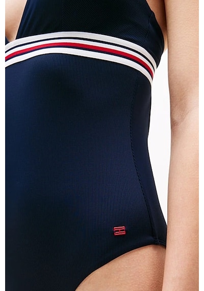 Tommy Hilfiger Kadın Th Global Stripe Derin Yaka Tek Parça Mayo - Lacivert Dark Night Navy Tommy Hilfiger Kadın Th Global Stripe Derin Yaka Tek Parça Mayo - Lacivert Dark Night Navy