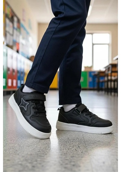 Cool Kids Unisex Çocuk Beyaz Yazlık Terletmez Kaydırmaz Koku Yapmaz Full Ortopedik Tarz Yürüyüş Ayakkabısı Siyah Cool Kids Unisex Çocuk Beyaz Yazlık Terletmez Kaydırmaz Koku Yapmaz Full Ortopedik Tarz Yürüyüş Ayakkabısı Siyah