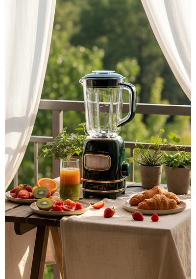 Fressi Retroblend FR-BL01 Öğütücülü 500 W Smoothie Blender Seti