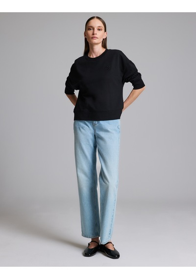 Pierre Cardin Siyah Oversize Sweatshirt 50333429-vr046