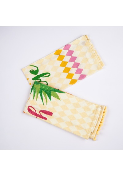 Maxstyle Crystal Mutfak Havlusu 2Li Pineapple