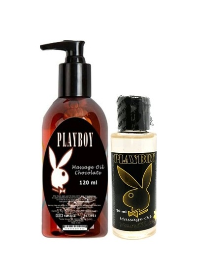 Playboy Aromaterapi Çikolata Massage Oil 120 Ml + Vanilya Aromalı Massage Vücut Masaj Yağı 50 Ml