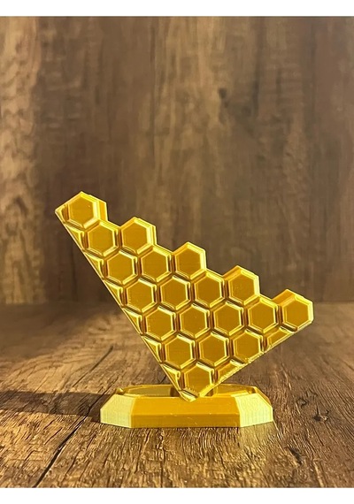 Modern Altıgen Kartvizitlik - Gold
