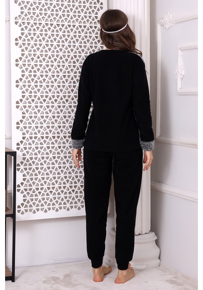 Wordex Fawn 3016 Peluş Welsoft Polar Kışlık Kadın Yumoş Pijama Takımı Gri Wordex Fawn 3016 Peluş Welsoft Polar Kışlık Kadın Yumoş Pijama Takımı Gri