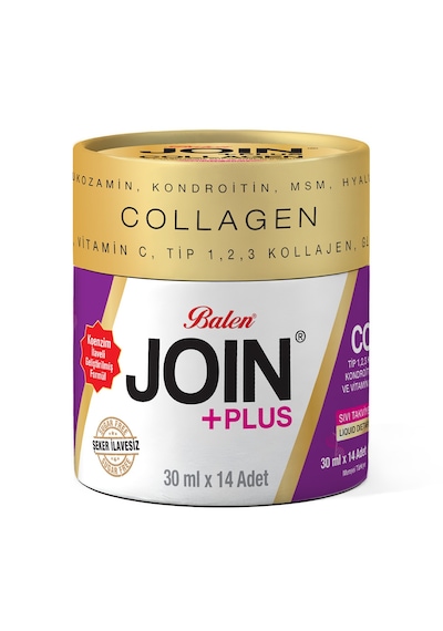 Balen Join+plus Tip 1,2,3 Kollajen, Glukozamin, Kondroitin, Msm, Hyaluronik Asit Ve Vitamin C Shot 30 Ml 14