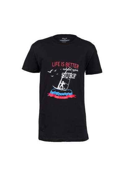 2as Aja Çocuk Baskılı T-shirt 219 Siyah