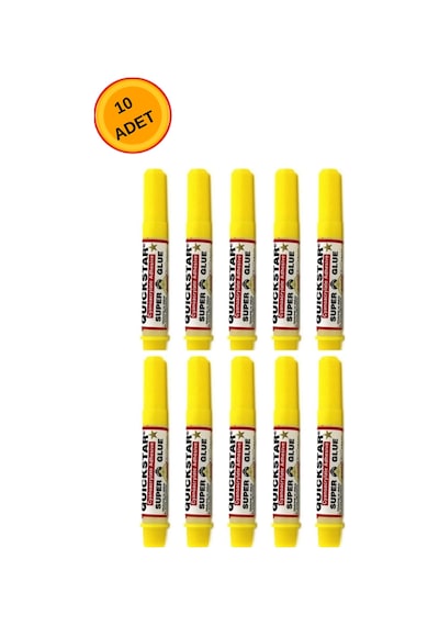 10 Adet Quickstar Super Glue Güçlü Japon Yapıştırıcı 1,5 G