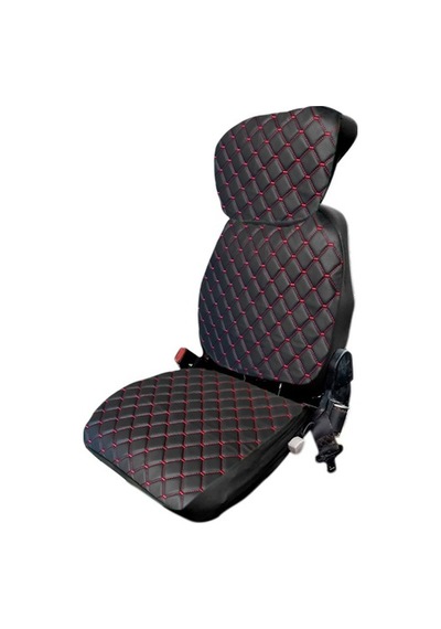 Kabinli Traktör Koltuk Kılıfı-3 Parça- Vinlex Deri- Siyah- Bb-989