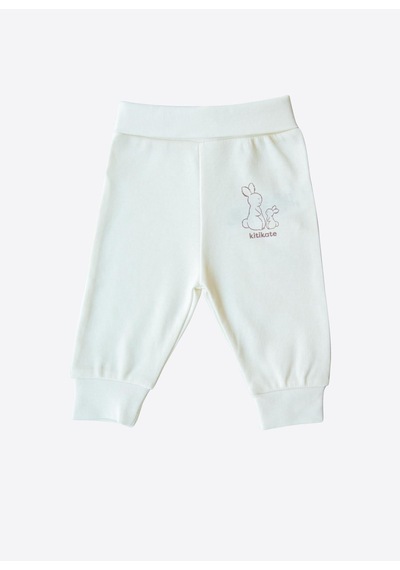Kitikate Organik New Basic Patiksiz Pantolon Ekru Ekru