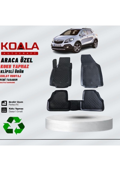 Opel Mokka 2012-2021 3d Uyumlu Araca Özel Koala Paspas