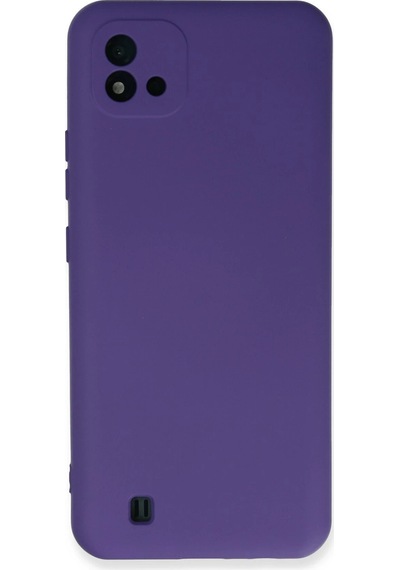 Newface - 345 - Realme C11 2021 Kılıf Nano İçi Kadife Silikon - Lvsqvr - - Mor
