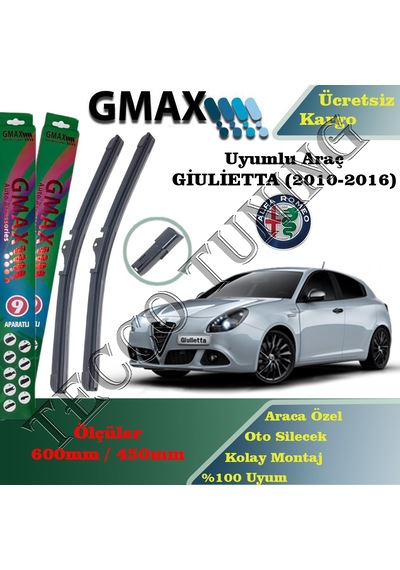 Alfa Romeo Giulietta 2010-2016 Uyumlu Silecek Takımı