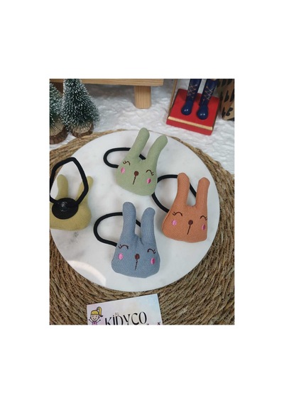 Bunny Lastik Toka 1 Adet Çok Renkli
