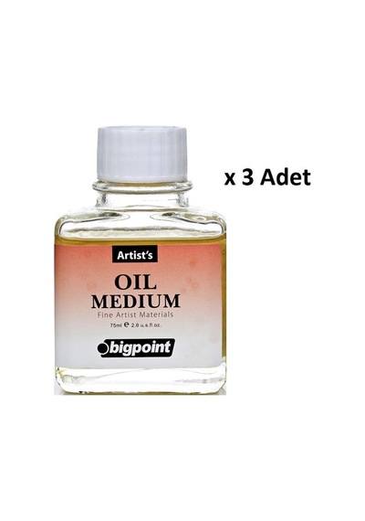 Bigpoint Yağlı Boya Medyumu 75 Ml X 3 Adet Şeffaf