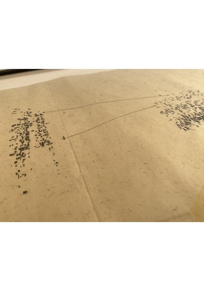 Asemic Sound Mappings Sergisi Asemik Resmi 31x66 cm 002