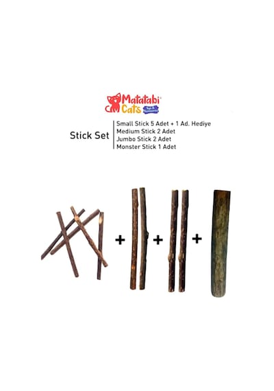 Stick Paketi Doğal Kedi Çiğneme Çubuğu Kedi Oyuncağı 10 Stick