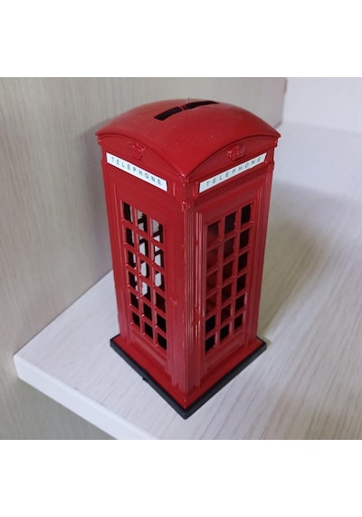 London Telefon Kulübesi Metal Kumbara Küçük Boy 12x6cm