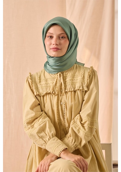 Silk Home Düz Shiny Eşarp 75006-78 Çağla