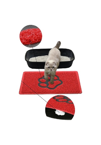 Kedi Kumu Paspası Kıvırcık Kedi Tuvaleti Paspası 40 x 60 CM