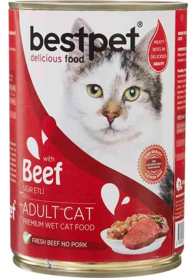 Bestpet Sığır Etli Yetişkin Kedi Konservesi 400 Gr