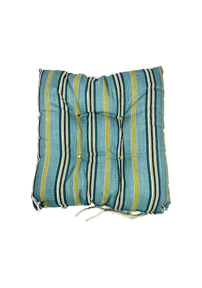Pofuduk Ev Bahçe Teras İpli Sandalye Minderi 35x35 Cm D4 Açık Altın