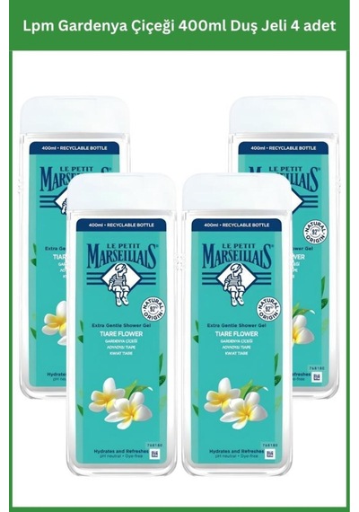Lpm Gardenya Çiçeği 400ml Duş Jeli 4 Adet Ahududu
