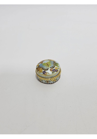 Antika Cloisonne Minyatür Kutu 4,5x2,5cm 081