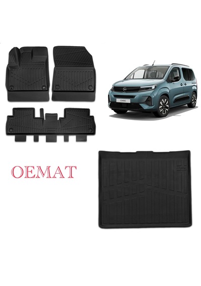 Opel Combo E Havuzlu Paspas Ve Bagaj Havuzu