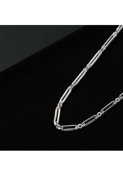 Unisex İtalyan Model Çelik Zincir 9129 Gümüş