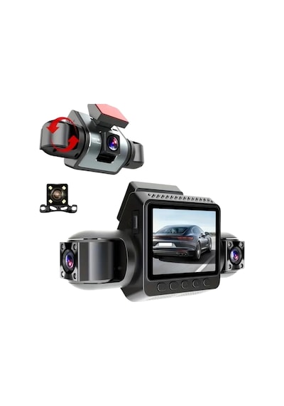 Araç Ön Arka İç Kamera Sistemi Full Hd Hareket Sensörlü Kayıt Cihazı