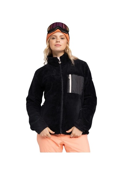 Roxy Alabama Full Zip Solid Kadın Polar Ceket Siyah