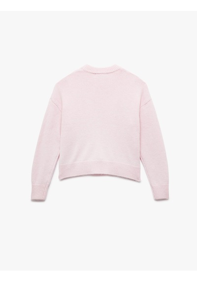 Koton Basic Uzun Kollu Bisiklet Yaka Kazak Pembe 6wal90117ht Gülkurusu
