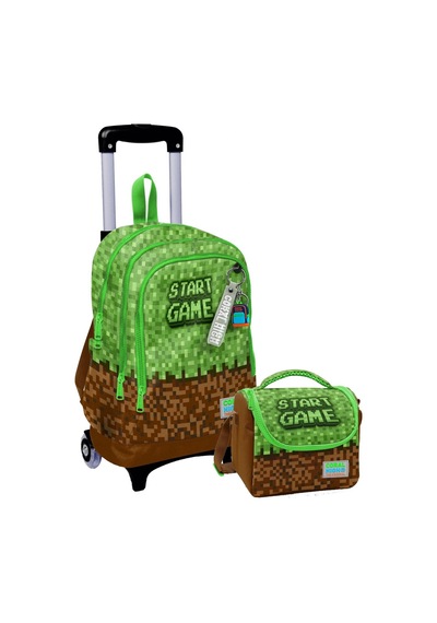 Coral High Işıklı Tekerlekli Çekçek Okul Çanta + Isı Yalıtımlı Beslenme Çantası - Erkek Çocuk - Yeşil Kahverengi Craft Çok Renkli Coral High Işıklı Tekerlekli Çekçek Okul Çanta + Isı Yalıtımlı Beslenme Çantası - Erkek Çocuk - Yeşil Kahverengi Craft Çok Renkli