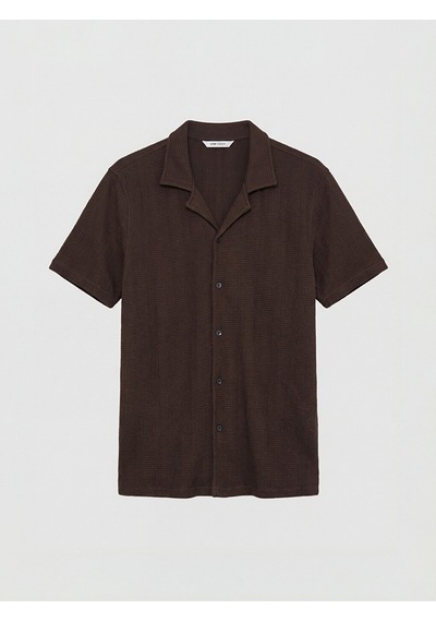 Lcw Vision Kahverengi Regular Fit Erkek Gömlek
