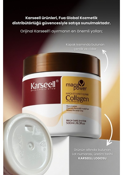 Maca Power Maca Essence Repair Collagen Yıpranmış Saçlar İçin Onarıcı Saç Maskesi 500 Ml - 696933269