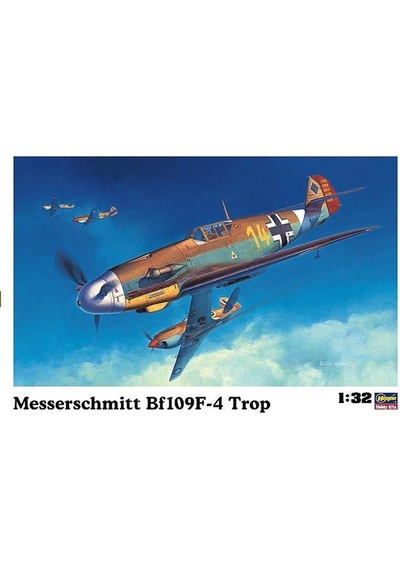 Hasegawa St31 8881 1/32 Ölçek, Messerschmitt Bf109f-4 Trop, Savaş Uçağı Plastik Model Kiti-48887