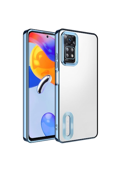 Zore Redmi Note 12 Pro 4g Kılıf Kamera Korumalı Logo Gösteren Msra Omega Kapak - Lila Lila