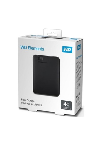 Wd Wdbu6y0040bbk-wesn, Elements, 4tb, 2.5&amp Quot , Usb3.0, Taşınabilir, Harici Hdd, Siyah Türkiye Distribütörü