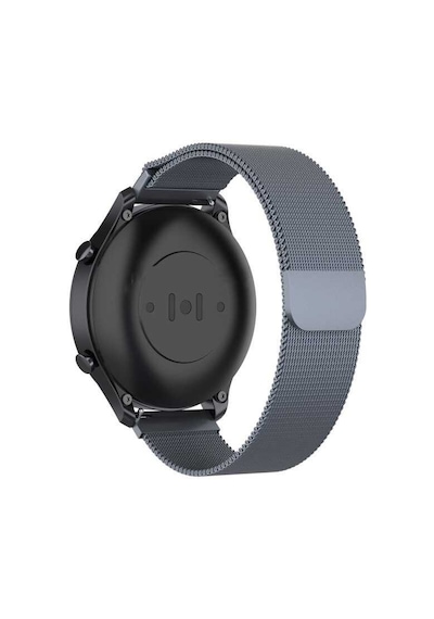 Gear S3 22mm Uyumlu Krd-12 Metal Zore Kordon-gri