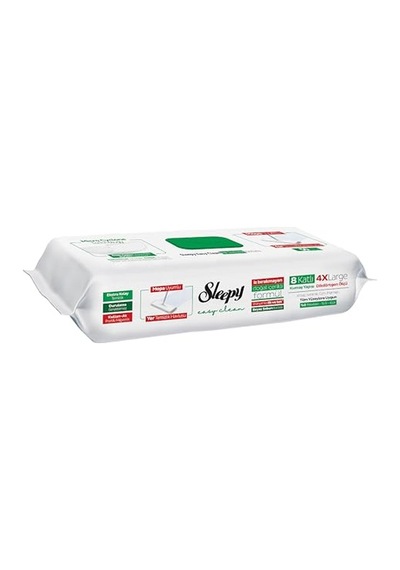 Sleepy Easy Clean Beyaz Sabun Katkılı Mopa Uyumlu Yer Temizlik Havlusu&mendili 50 Yaprak Açık Bej