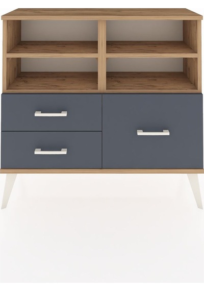 Arges Şifonyer 4 Raflı 3 Çekmeceli 88x30x80 Çam-çam/antrasit Çam/antrasit Arges Şifonyer 4 Raflı 3 Çekmeceli 88x30x80 Çam-çam/antrasit Çam/antrasit